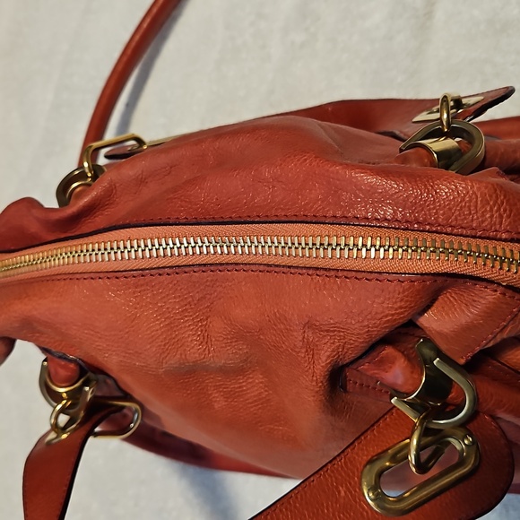 Chloe Paraty Women’s Leather Shoulder Bag - Red - Picture 9 of 11